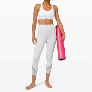 Lululemon Wunder Under Crop High-Rise *Roll Down Scallop Full-On Luxtreme
